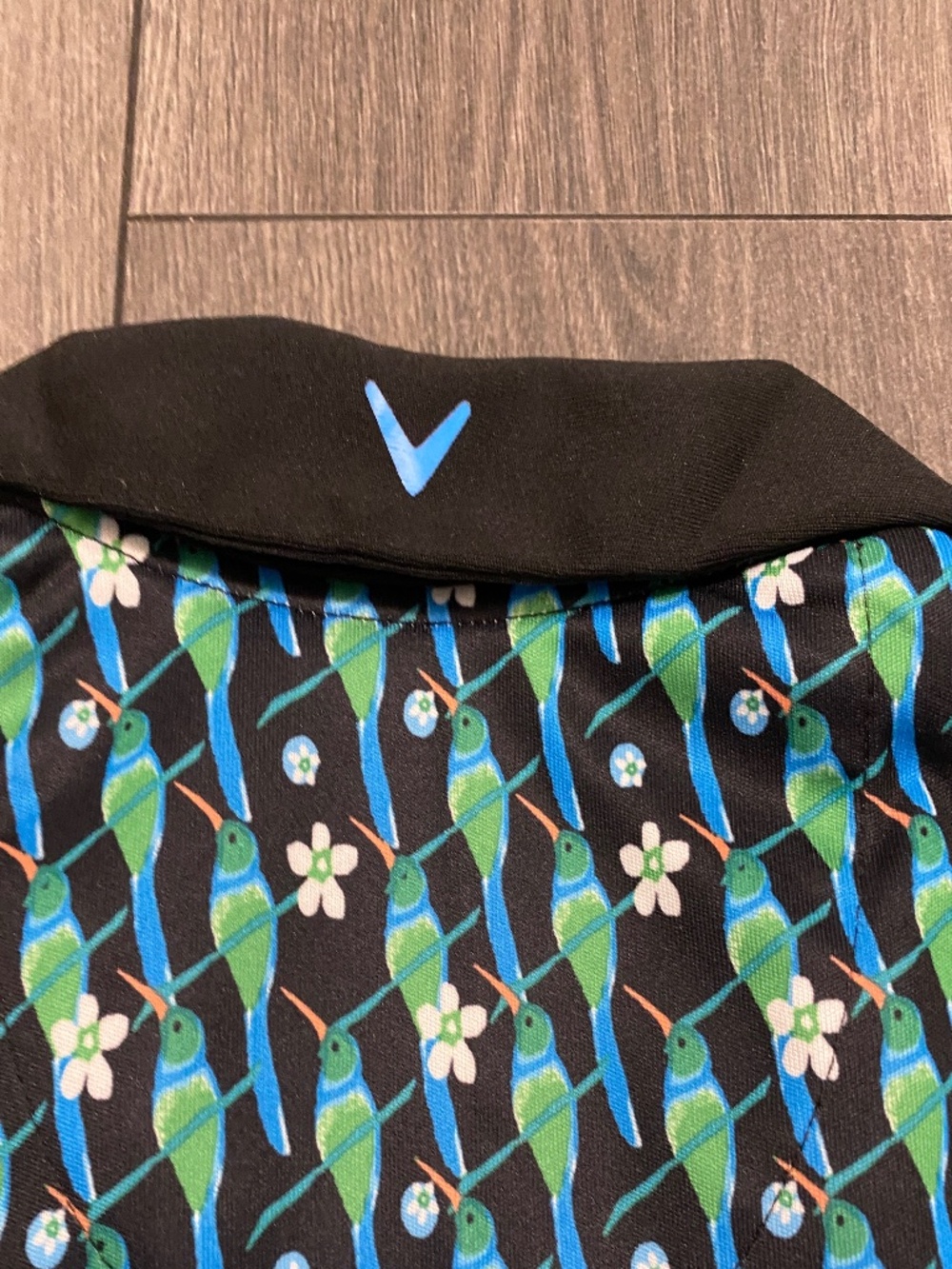 Callaway Hummingbird Print Sleeveless Golf Polo Size S - Picture 5 of 7